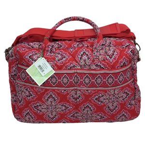 Sept 24 PRICE DROP! NWT VERA BRADLEY Weekender w/Strap - Frankly Scarlet